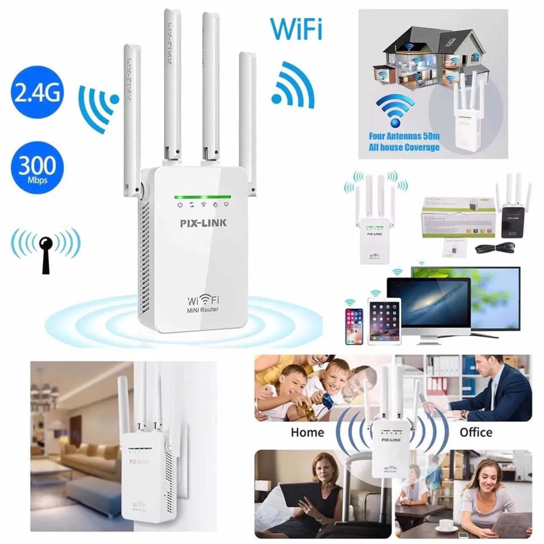 Repeteur routeur et ampilficateur wi-fi 300m – Image 1