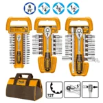 Cles a cliquet 57 pcs ingco en sac