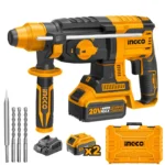 Marteau perforateur ingco 20v-4ah 2b-1c valise