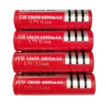 Piles rechargeables 3.7v 6800 mah 4 pcs