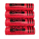 Piles rechargeables 4.2v 9800 mah 4 pcs