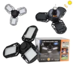 Triple lampe solaire pliable