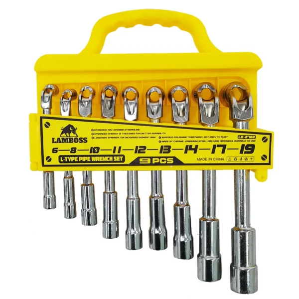 Cles tube lamboss 9pcs 6-19mm