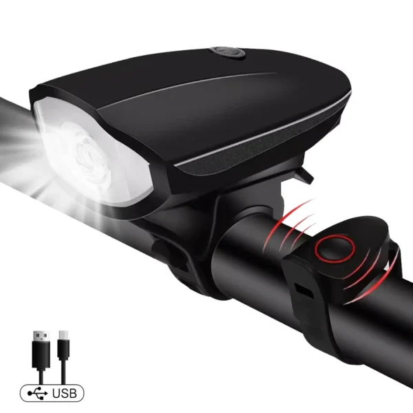 Lampe et sirene pour velo rechargeable