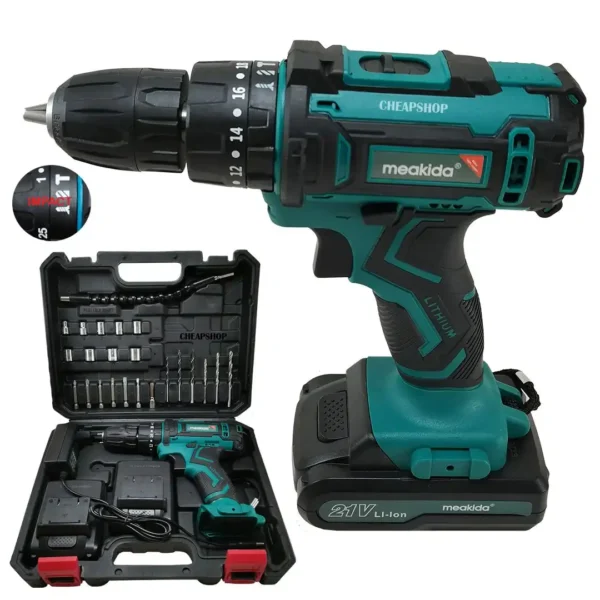 Visseuse perceuse meakida 21v