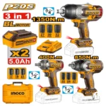 Pack cle a choc 20v 3pcs ingco