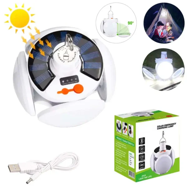 Lampe led pliable 5l energeie solaire