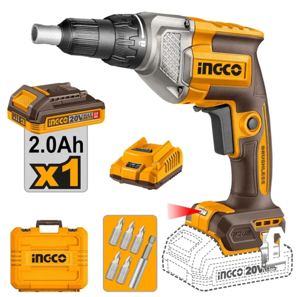 Tournevis a cloisons seches ingco 20v