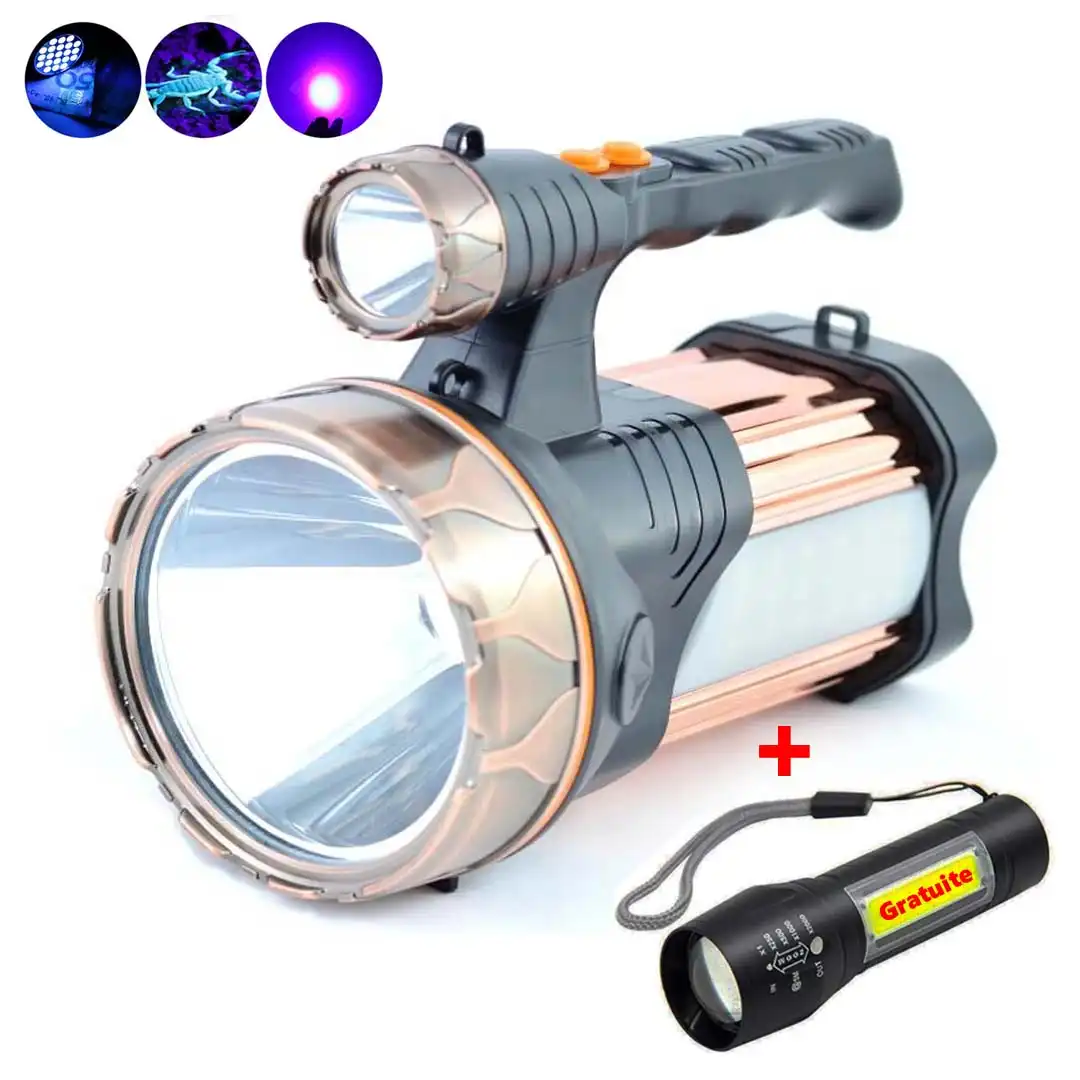 PACK-TORCHE-MULTIFONCTION-100W-ET-MINI-TORCHE-LED.webp Pack torche multifonction 100w et mini torche led – Image 1