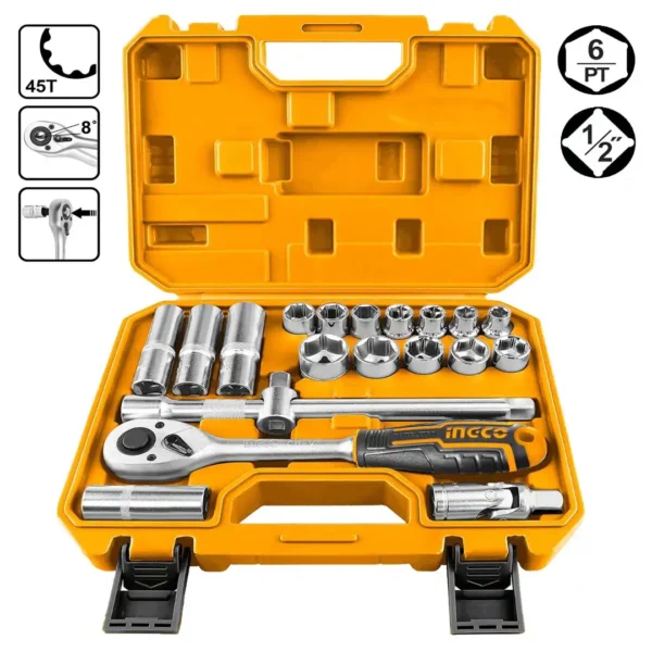 Cle a cliquet 20pcs ingco