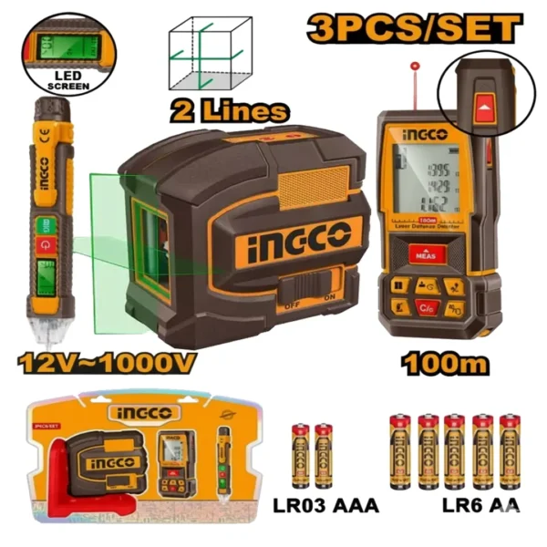 Niveau laser telemetre et testeur ingco cos250908