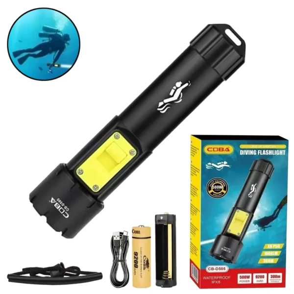 Torche de plongee sous marine 500w