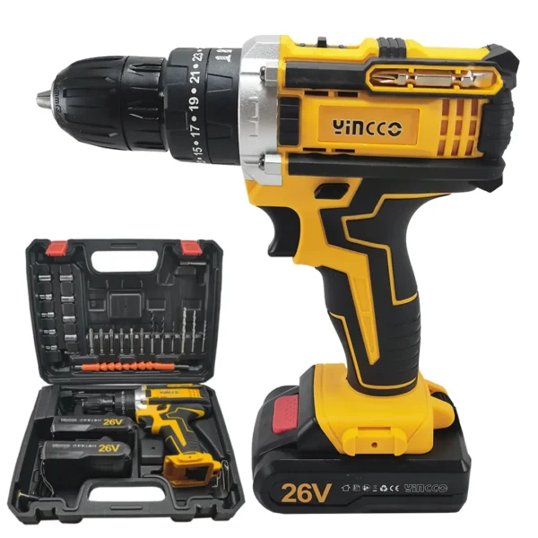 Visseuse perceuse a percussion yincco 26v