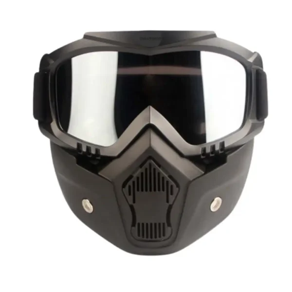 Masque moto transparant