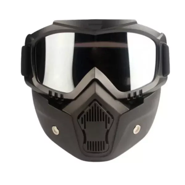 Masque moto transparant